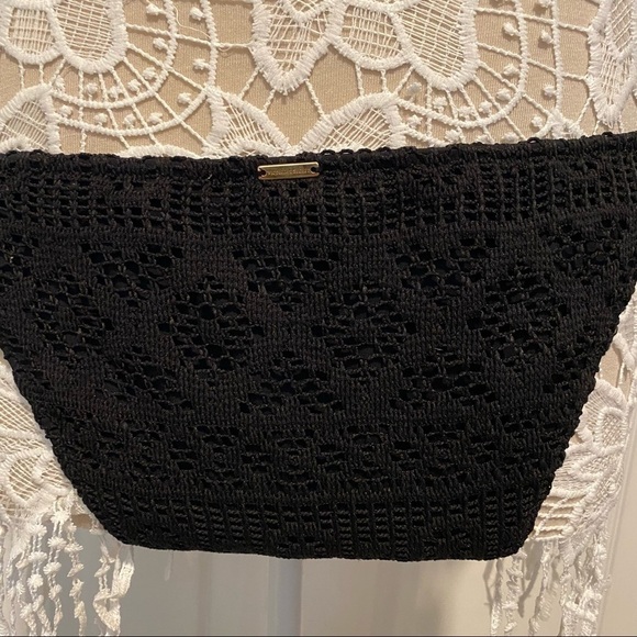 Victoria’s Secret bikini (M) and top (36C) padded push-up crochet black … - Picture 5 of 16